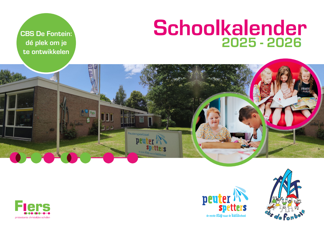 voorkant schoolkalender 2025-2026